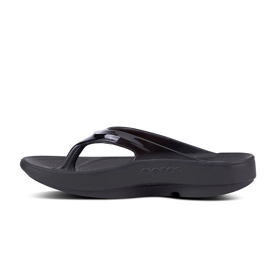 OOFOS OOlala Sandals for Women Black Inside