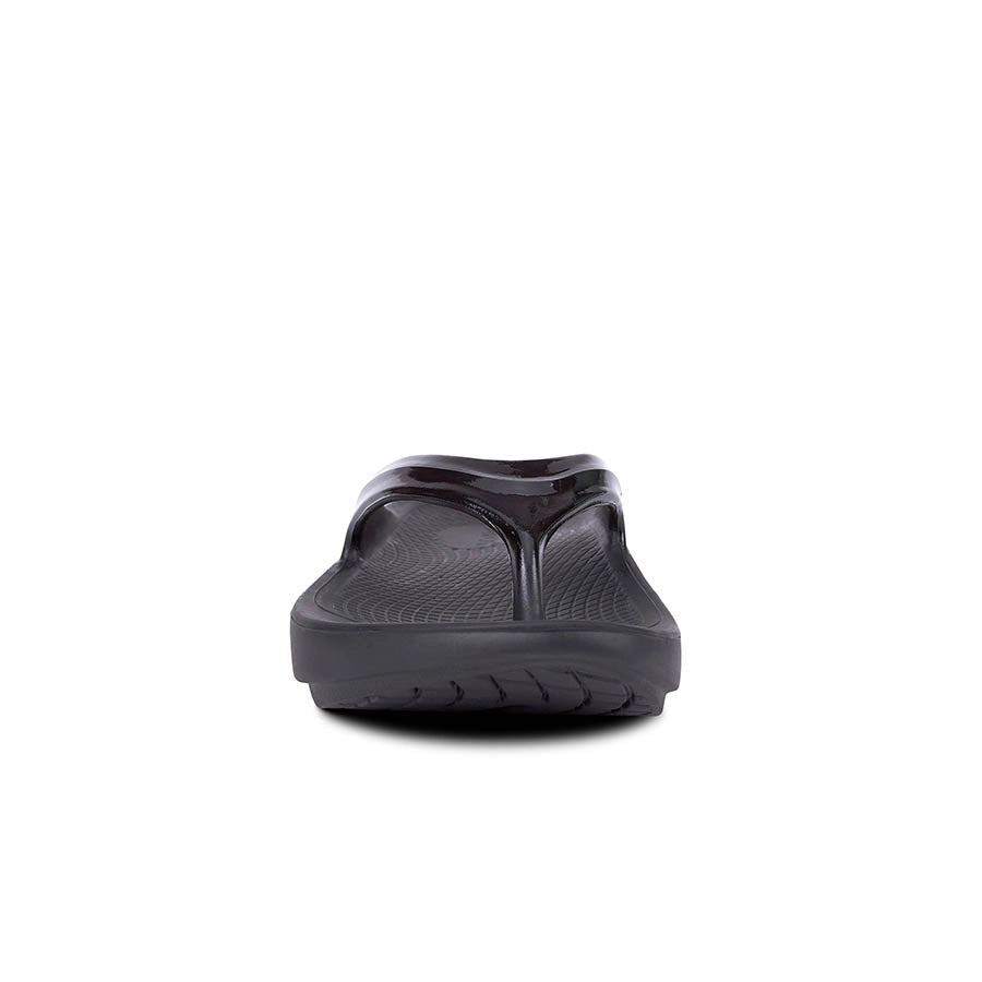OOFOS OOlala Sandals for Women Black Front