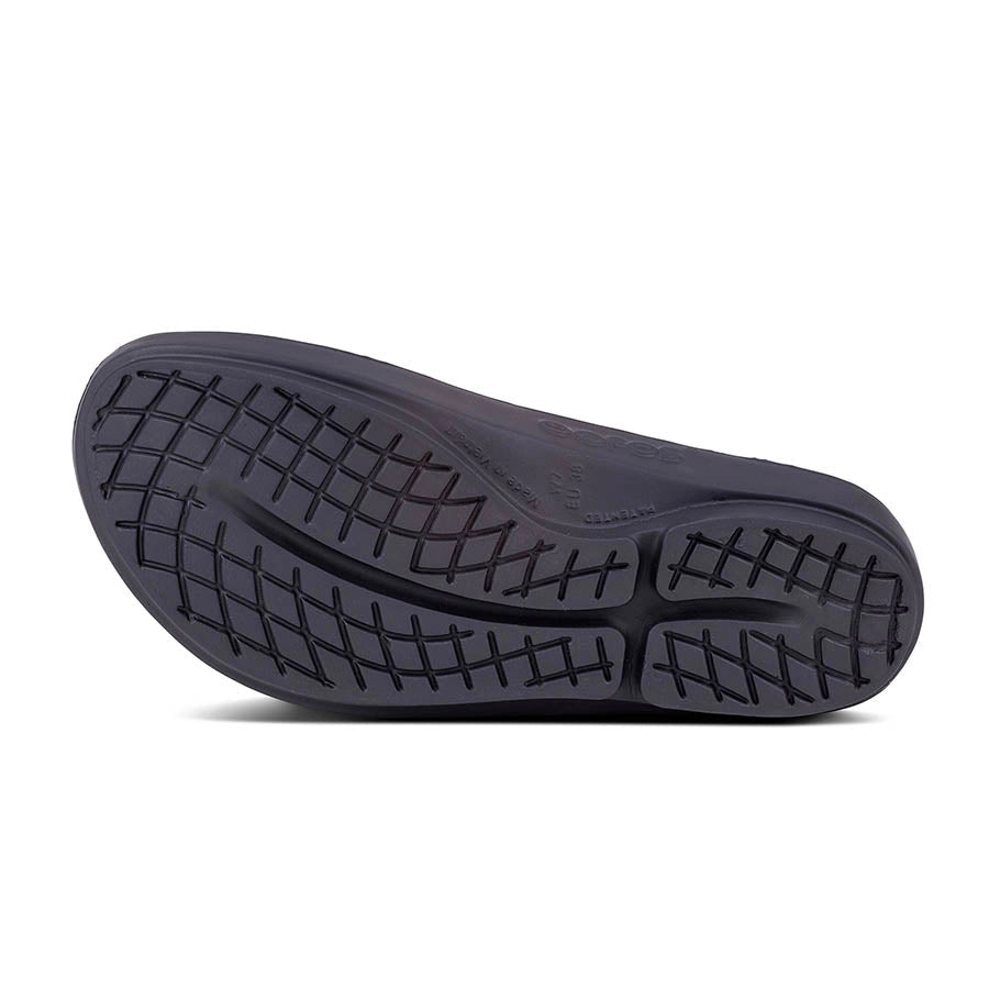 OOFOS OOlala Sandals for Women Latte Bottom